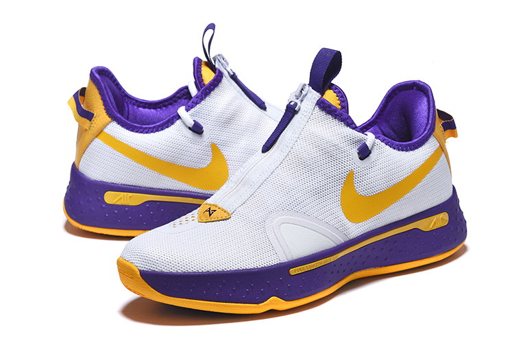 New Jordan CP3 4 White Purple Yellow Shoes